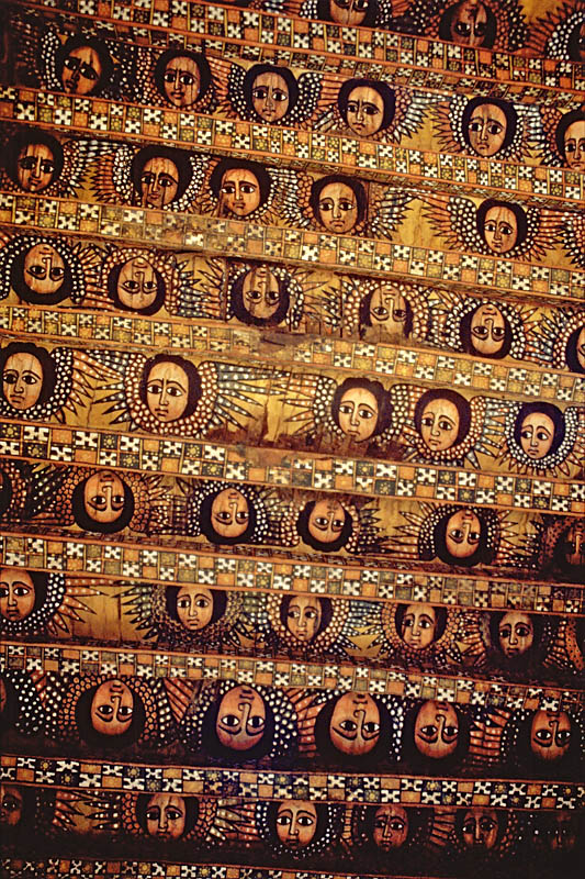 53   Ceiling paintings of the Debre Birhan Selassie church